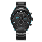 Alexandre Christie AC 6647 MC BIPBALB Black List Blue Stainless Steel