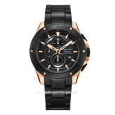 Alexandre Christie AC 6653 MCBBRBA Black Rosegold Stainless Steel