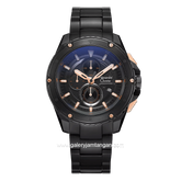 Alexandre Christie AC 6653 MC BIPBARG Black Rosegold Stainless Steel