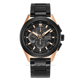 Alexandre Christie AC 6654 MC Black Rosegold Stainless Steel