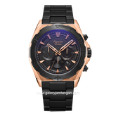 Alexandre Christie AC 6664 MC BBRBA Black Rosegold Stainless Steel
