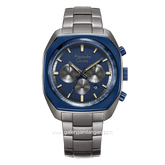 Alexandre Christie AC 6666 MC Grey Navy Chronograph Stainless Steel Strap + Extra Strap