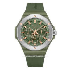 Alexandre Christie AC 6675 MF Army Rubber Strap