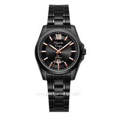 Alexandre Christie AC 8659 LD Black List Rosegold Stainless Steel