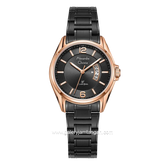 Alexandre Christie AC 8684 LDBBRBA Black Rosegold Stainless Steel