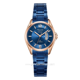 Alexandre Christie AC 8684 LDBURBU Blue Rosegold Stainless Steel