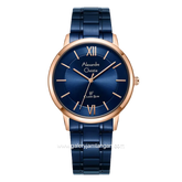 Alexandre Christie AC 8689 MH Blue Rosegold Stainless Steel