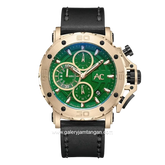 Alexandre Christie Collection AC 9205 MCLCAGN Black Gold Leather Strap