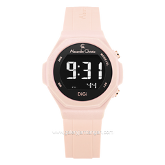 Alexandre Christie AC 9359 LH Digital Pink Rubber Strap