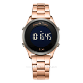 Alexandre Christie AC 9363 LH Rosegold Dial Black Stainless Steel