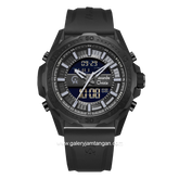 Alexandre Christie AC 9370 MH Black Rubber Strap