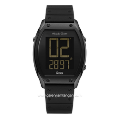 Alexandre Christie AC 9383 LH Black Rubber Strap