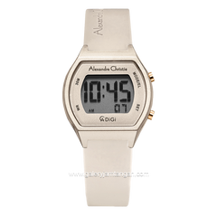 Alexandre Christie AC 9384 LH Cream Rubber Strap