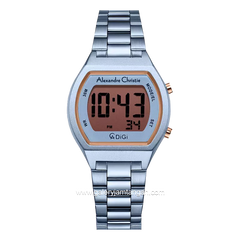 Alexandre Christie AC 9384 LH Rosegold Blue Stainless Steel