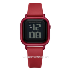 Alexandre Christie AC 9392 LH Red Rubber Strap