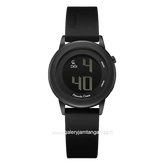 Alexandre Christie AC 9393 LH Full Black Rubber Strap