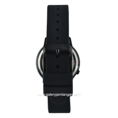 Alexandre Christie AC 9393 LH Full Black Rubber Strap