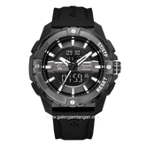 Alexandre Christie AC 9404 MH REPBA Black Rubber Strap