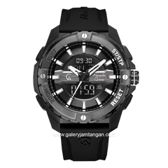 Alexandre Christie AC 9404 MH Black Rubber Strap