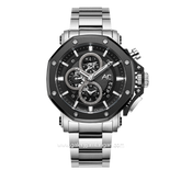 Alexandre Christie AC 9603 MCBTBBA Silver Chronograph Stainless Steel Strap
