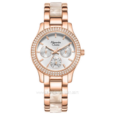 Alexandre Christie AC 2932 BF Rosegold Dial Silver Dual Tone Stainless Steel With Acetate Strap
