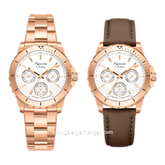 Alexandre Christie AC 6141 BF Limited Edition Anniv 25Thn Rosegold Dial White