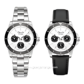 Alexandre Christie AC 6141 BF Limited Edition Anniv 25Thn Silver Dial White