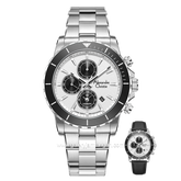 Alexandre Christie AC 6141 MC Limited Edition Anniv 25Thn Silver Dial White Ring Black