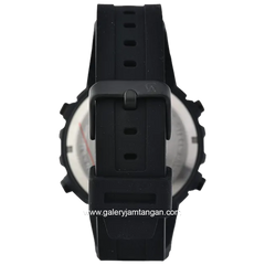 Alexandre Christie AC 9388 MH Black Digital Rubber Strap