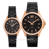 Alexandre Christie AC 1031 MD & AC 1031 LD Black Rosegold Stainless Steel