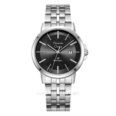 Alexandre Christie AC 1036 MDLSSBA Silver Dial Black Stainless Steel Strap