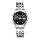 Alexandre Christie AC 1040 LDBSSBA Silver Dial Black Stainless Steel Strap