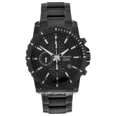 Alexandre Christie AC 6141 MC Black Chronograph Stainless Steel Strap