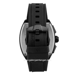 Alexandre Christie AC 6608 MC Full Black Rubber Strap
