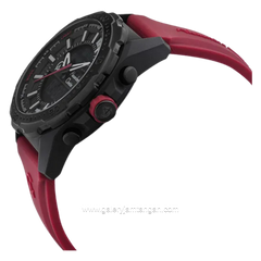 Alexandre Christie AC 9370 MH Red Black Rubber Strap