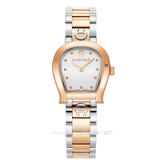 AIGNER ANCONA AGW.248004 Women's Watch Silver Rosegold Swiss Made