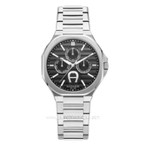 AIGNER FERMO AGW.266001 Silver Dial Black Stainless Steel Swiss Made