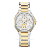 AIGNER FERMO AGW.266003 Silver Gold Dial White Swiss Made