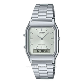 Casio General AQ-230A-7AMQYDF Silver Dial White Stainless Steel