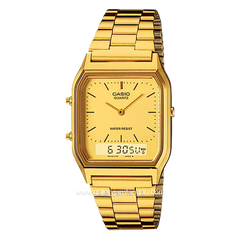CASIO AQ-230GA-9DMQ Dual Time Gold Stainless Steel