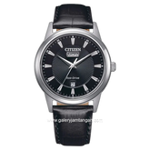 CITIZEN AW0100-27E Eco Drive Black Leather Strap