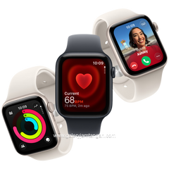 APPLE WATCH SERIES SE 3 44mm Midnight Starlight Aluminium Sport Band