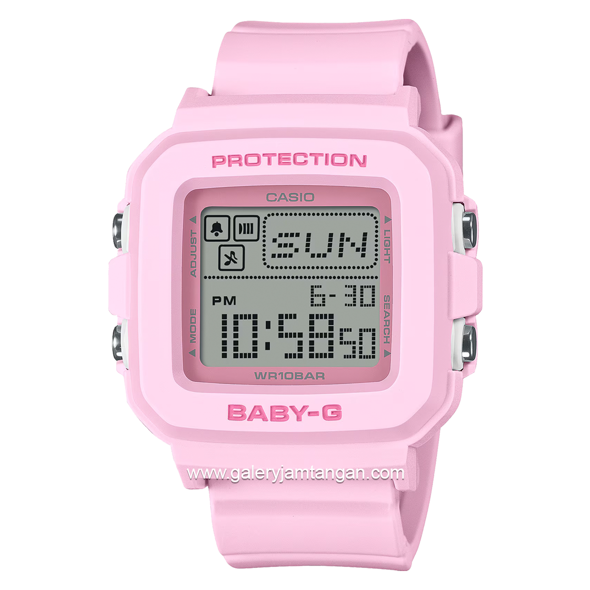G SHOCK BABY G BGD 10 4DR Pink Digital Rubber Strap Galery Jam Tangan