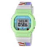 DIGITEC BDG-7100T-PX Disney Pixar Green White Digital Rubber Strap