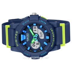 DIGITEC BDA-2063T Navy Digital Analog Rubber Strap
