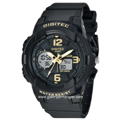 DIGITEC BDA-4120T Black Digital Analog Rubber Strap
