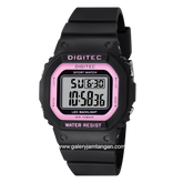 DIGITEC BDG-7024T Black Pink Digital Rubber Strap