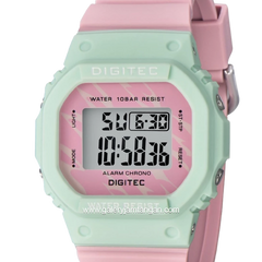 DIGITEC BDG-7024T Pink Green Digital Rubber Strap