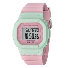 DIGITEC BDG-7024T Pink Green Digital Rubber Strap