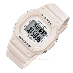 DIGITEC BDG-7024T White Digital Rubber Strap